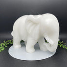 White Marble Jade Elephants - Natural Collective LLC